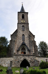 Fototapeta na wymiar kościół, wieś - Góry Złote, Czechy
