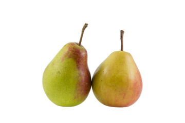Tasty pears on white background isolated