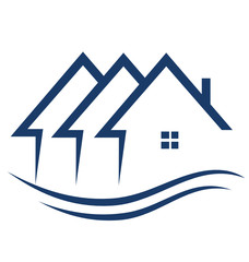 Real estate houses logo vector