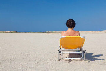 Woman alone on the beach 2.