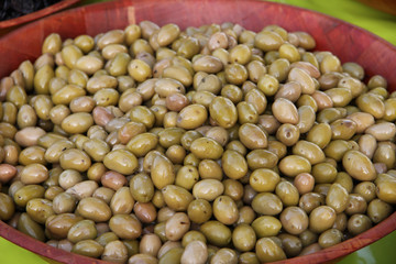 Different sorts of olives