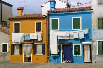 Fototapeta na wymiar Laundry in Burano
