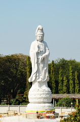 Statue of Buddha in the river Kwai valley