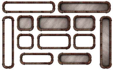 Pipe Frame Buttons