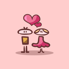 Cute couple in love