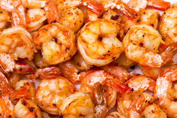 Background of Fried Prawns