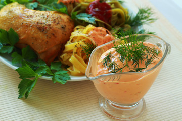 Sauce with paprika