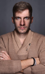 Obraz premium portrait of young good looking male model