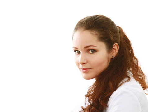 A female doctor with a stethoscope