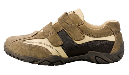 Walking and hiking shoes  great for your adventure isolated