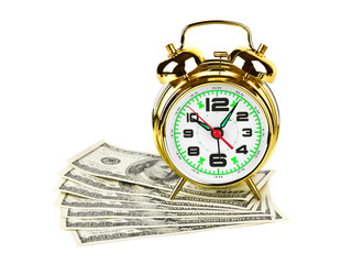 Alarm clock and money