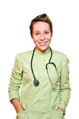 Portrait of a smiling female doctor