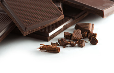 macro shot chocolate bar