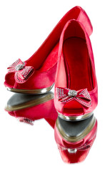 High heels red and black