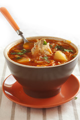 Ukrainian traditional borsch