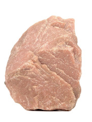 Red Granite Stone Isolated on White Background