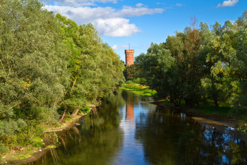 Fototapeta na wymiar Średniowieczny zamek krzyżacki w Świeciu, Polska
