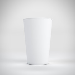 disposable cup on white backgroud