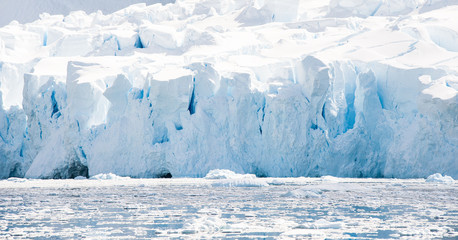 White icy beach in Antarctica © Asya M