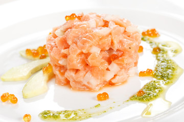 appetizer with salmon