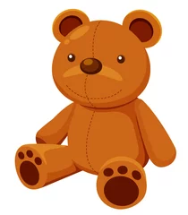 Türaufkleber Illustration des Teddybären © sararoom