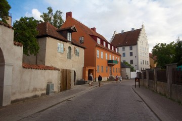 Fototapeta na wymiar Visby, a world heritage town in Gotland Sweden.