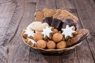 Basket with Christmas Sweets