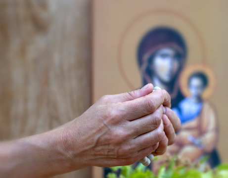 Woman praying