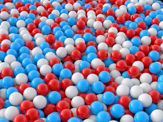 Individuality balls 3d render illustration