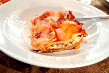 Lasagna Served
