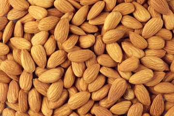 Almonds close-up