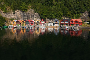 Fischerdorf in Norwegen