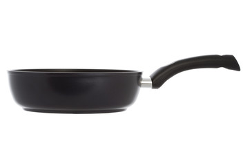 Pan with handle on white background