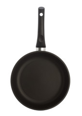 Pan with handle on white background