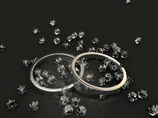 rings and diamonds