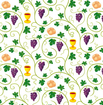 pattern con simboli cristiani