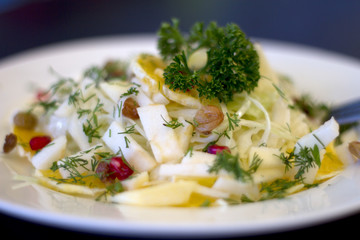Mixed vegetables on  a plate