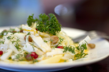 Mixed vegetables on  a plate