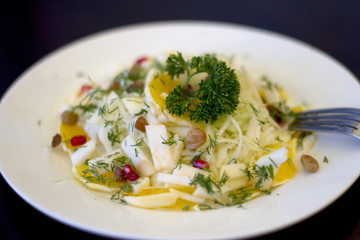 Mixed vegetables on  a plate