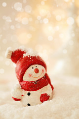 Christmas decoration with snowman