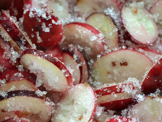 sugar cranberry background