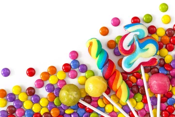 Foto auf Acrylglas Süßigkeiten Gemischte bunte Süßigkeiten