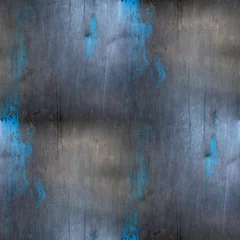Wall murals Metal iron blue background metal steel seamless gray texture