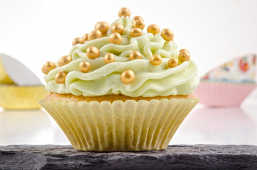 cupcake mit Limetten Buttercreme