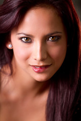 Teeth Biting Sensual Red Lips, bit lip