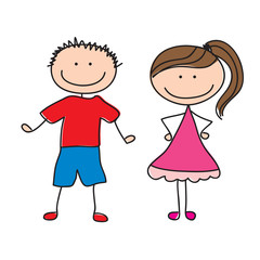pair of children