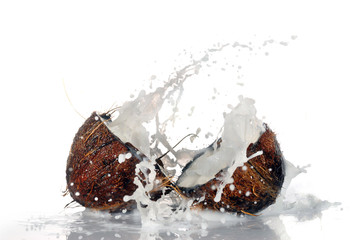 cracked coconut