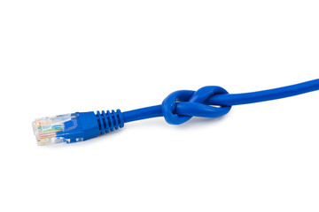 Internet cable with knot