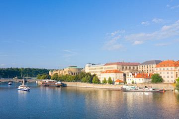 View of monuments in Prague.
