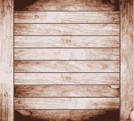 Wood plank brown texture background, Vector illustration
